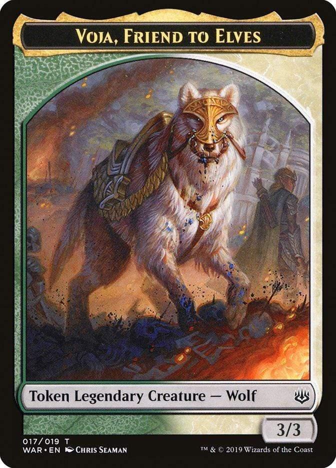 Magic: The Gathering MTG Single Voja, Friend to Elves [War of the Spark Tokens]