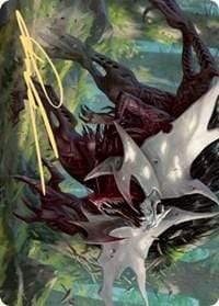 Magic: The Gathering MTG Single Vorinclex, Monstrous Raider 1 Art Card (Gold-Stamped Signature) [Kaldheim: Art Series]