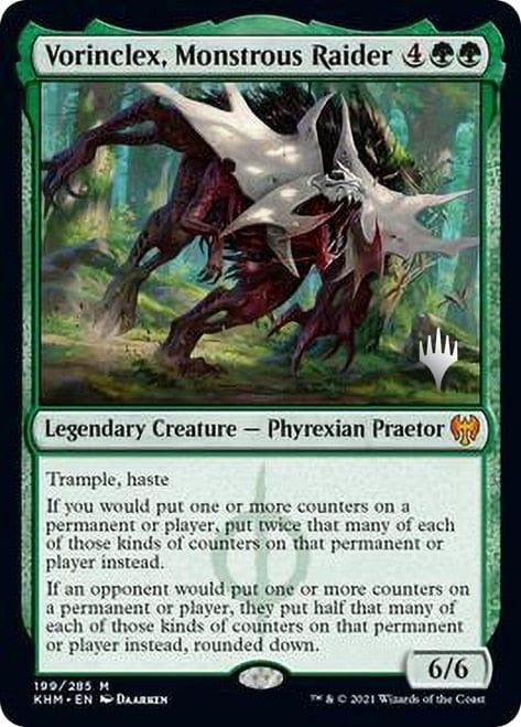 Magic: The Gathering MTG Single Vorinclex, Monstrous Raider [Kaldheim Promo Pack]
