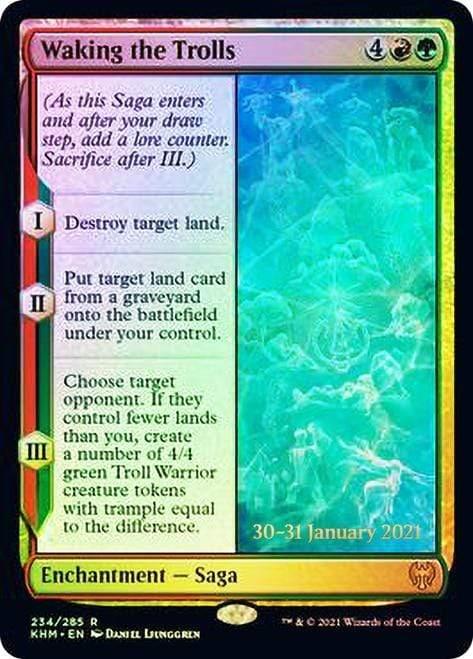 Magic: The Gathering MTG Single Waking the Trolls [Kaldheim Prerelease Promos]