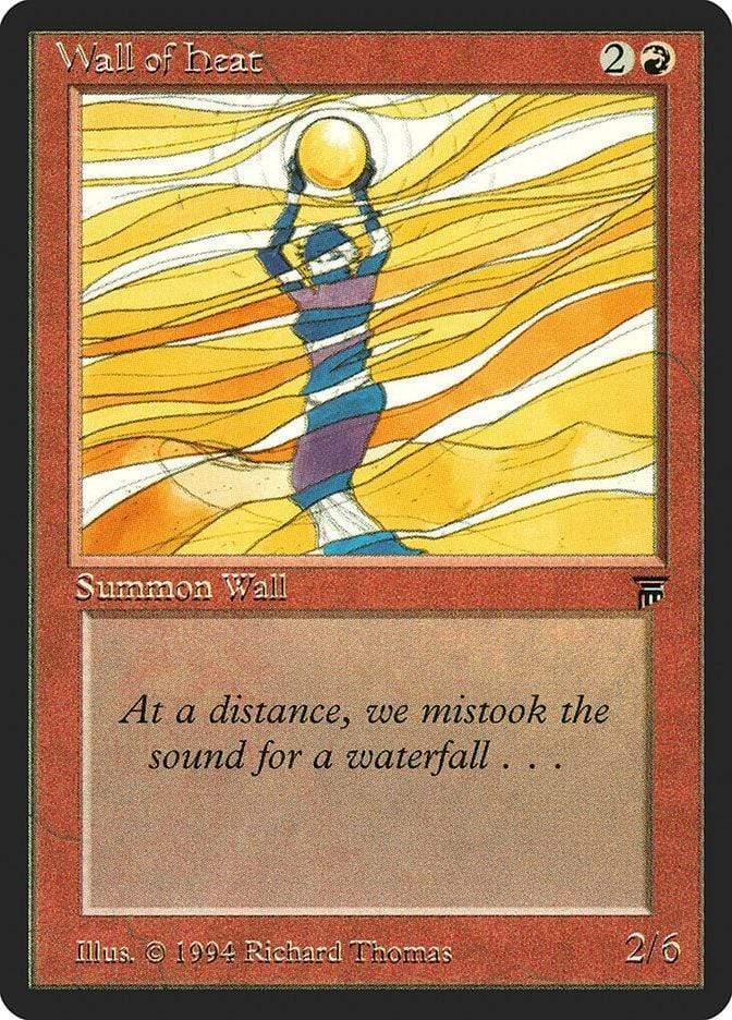 Magic: The Gathering MTG Single Wall of Heat [Legends]