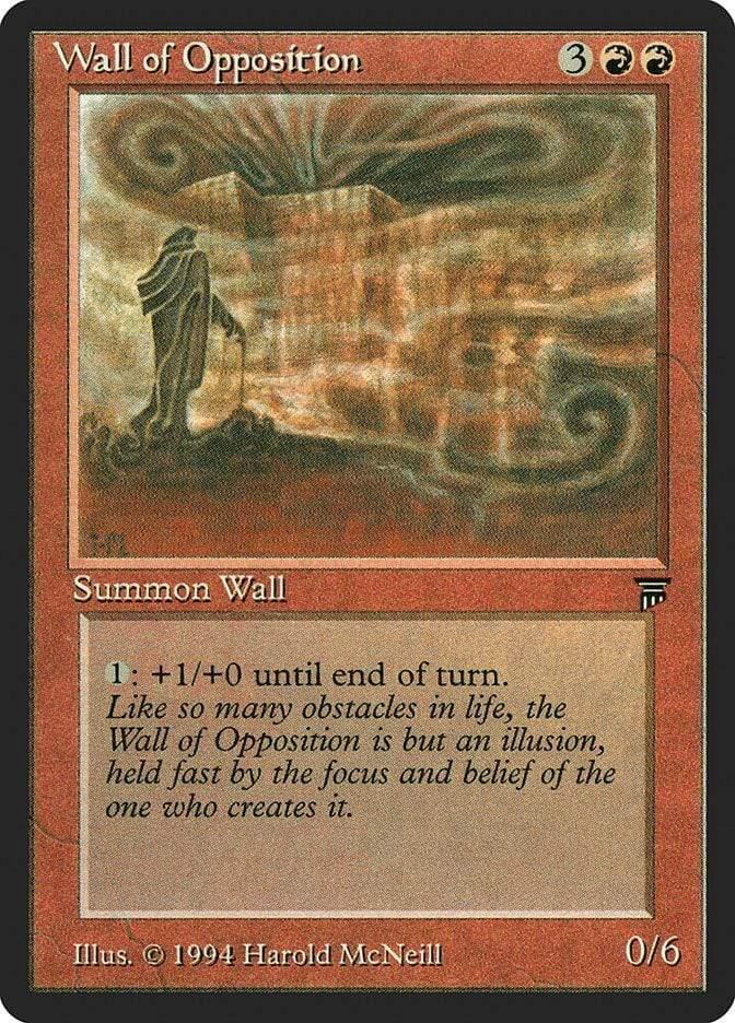 Magic: The Gathering MTG Single Wall of Opposition [Legends]