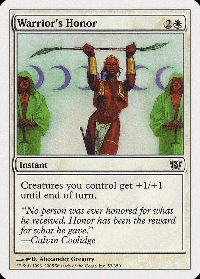 Magic: The Gathering MTG Single Warrior's Honor [Ninth Edition]