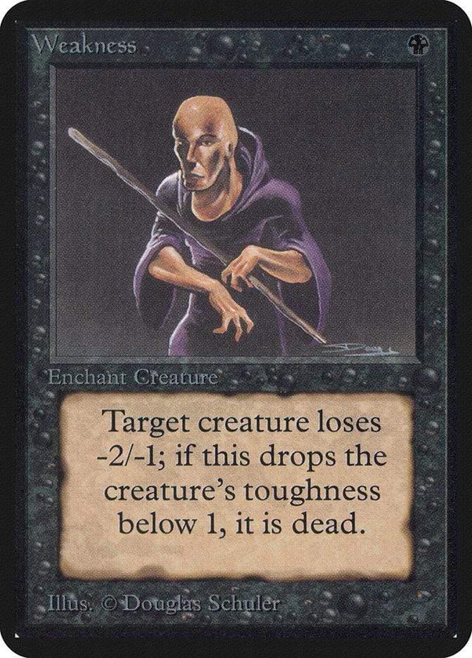 Magic: The Gathering MTG Single Weakness [Limited Edition Alpha]