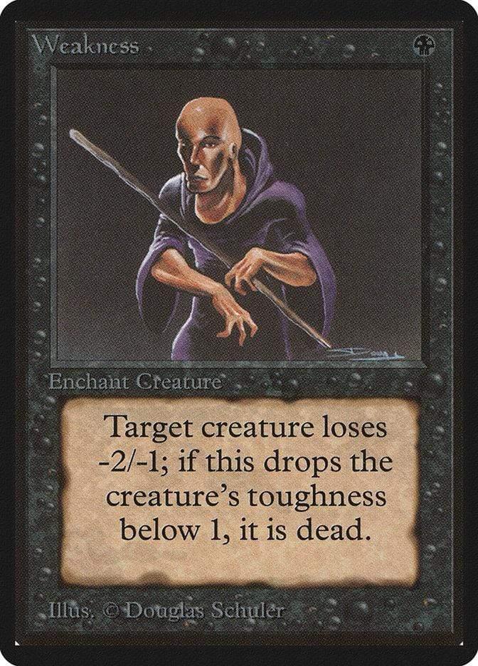 Magic: The Gathering MTG Single Weakness [Limited Edition Beta]