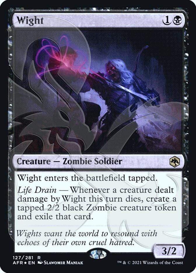 Magic: The Gathering MTG Single Wight (Ampersand Promo) [Dungeons & Dragons: Adventures in the Forgotten Realms Promos]