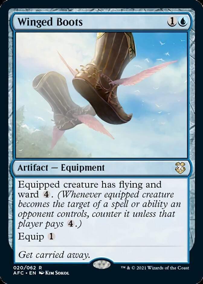 Magic: The Gathering MTG Single Winged Boots [Dungeons & Dragons: Adventures in the Forgotten Realms Commander]