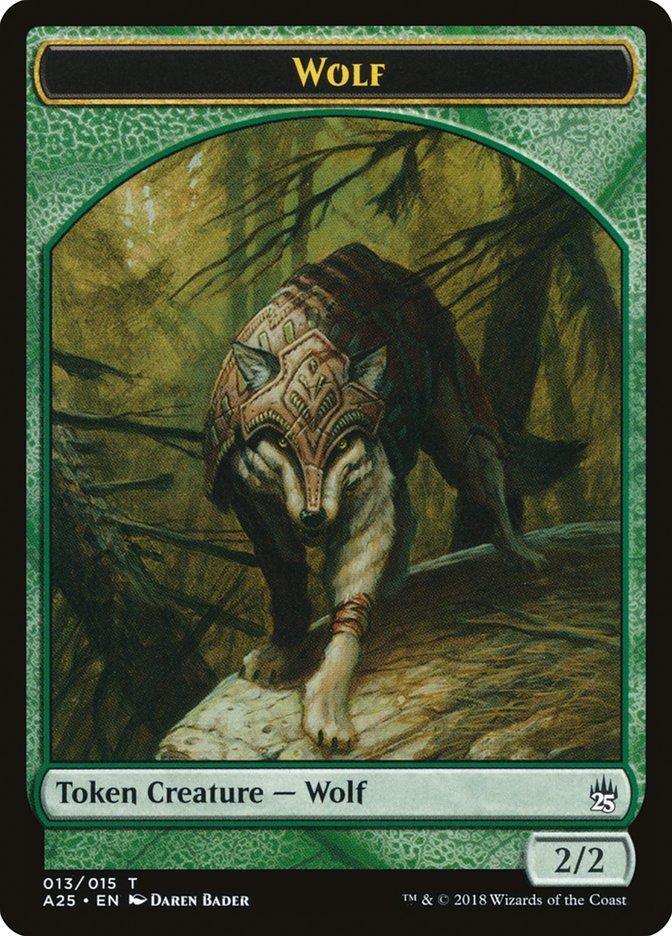 Magic: The Gathering MTG Single Wolf [Masters 25 Tokens]