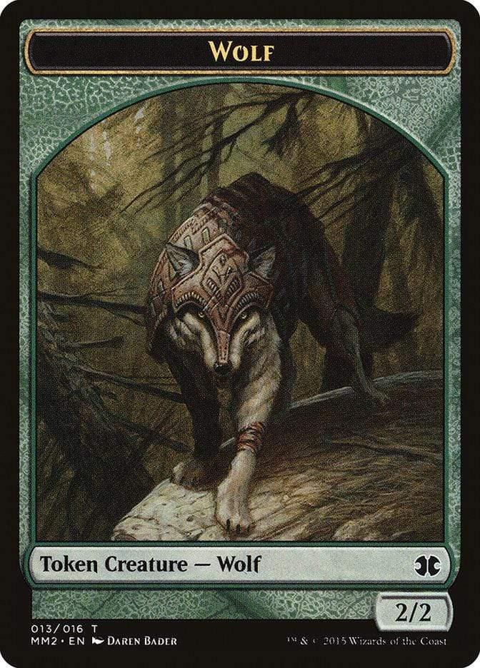 Magic: The Gathering MTG Single Wolf [Modern Masters 2015 Tokens]
