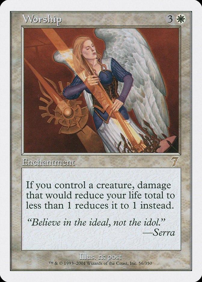 Magic: The Gathering MTG Single Worship [Seventh Edition]