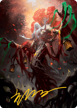 Magic: The Gathering MTG Single Wrenn and Seven Art Card (Gold-Stamped Signature) [Innistrad: Midnight Hunt Art Series]