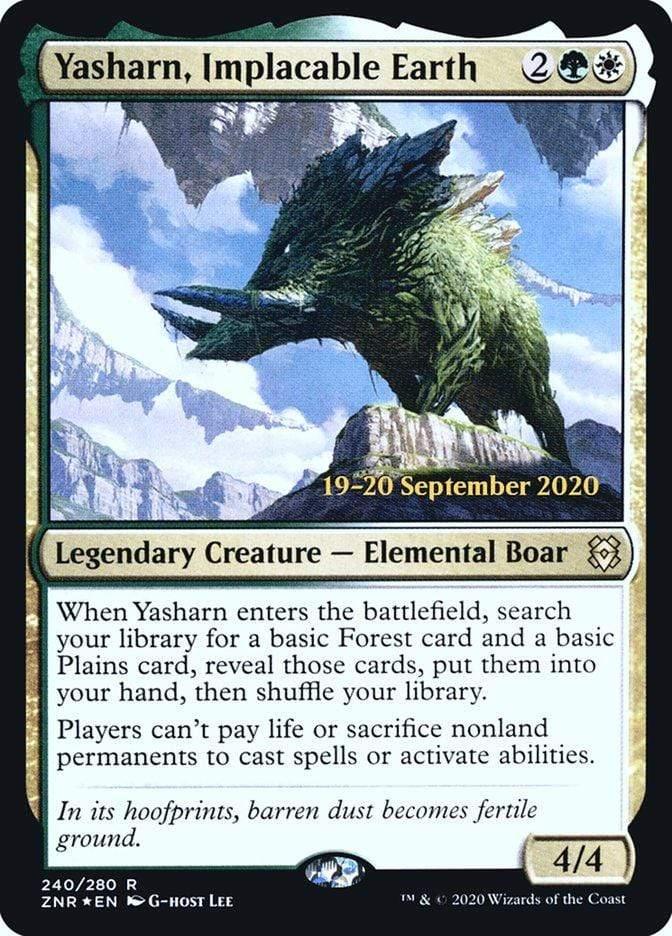Magic: The Gathering MTG Single Yasharn, Implacable Earth [Zendikar Rising Prerelease Promos]