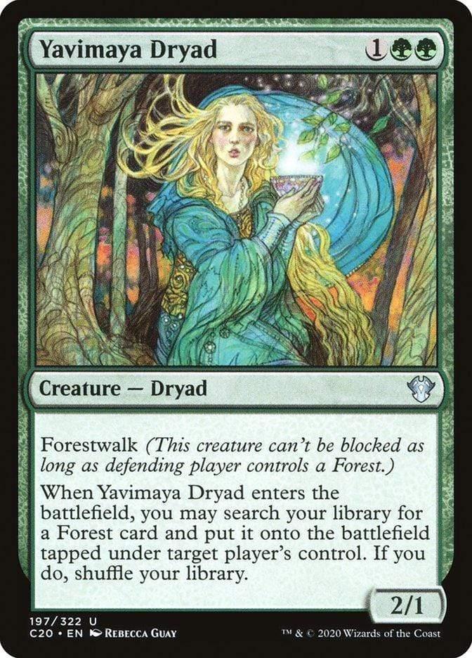 Magic: The Gathering MTG Single Yavimaya Dryad [Commander 2020]