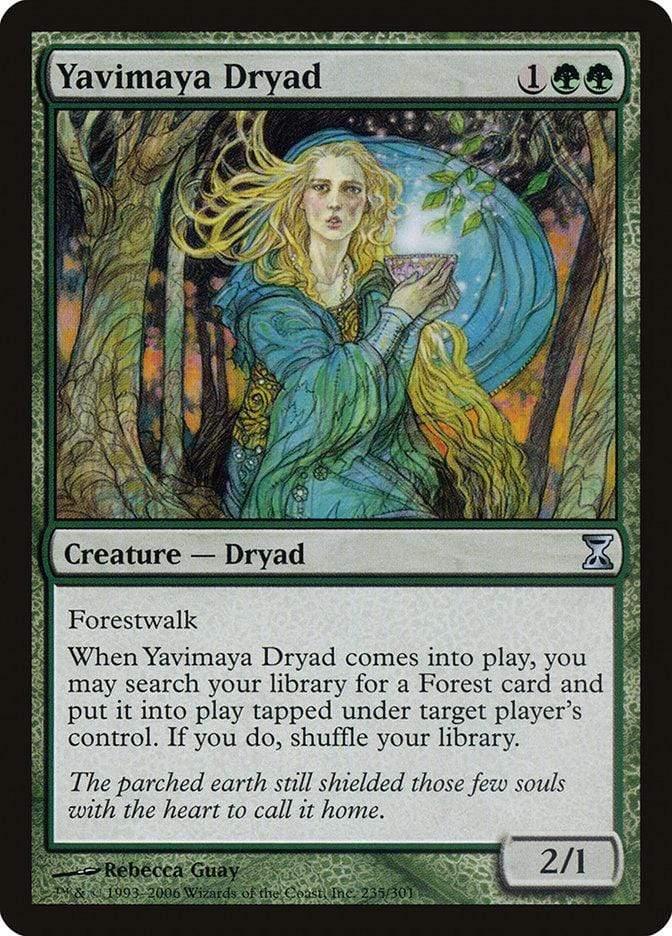 Magic: The Gathering MTG Single Yavimaya Dryad [Time Spiral]