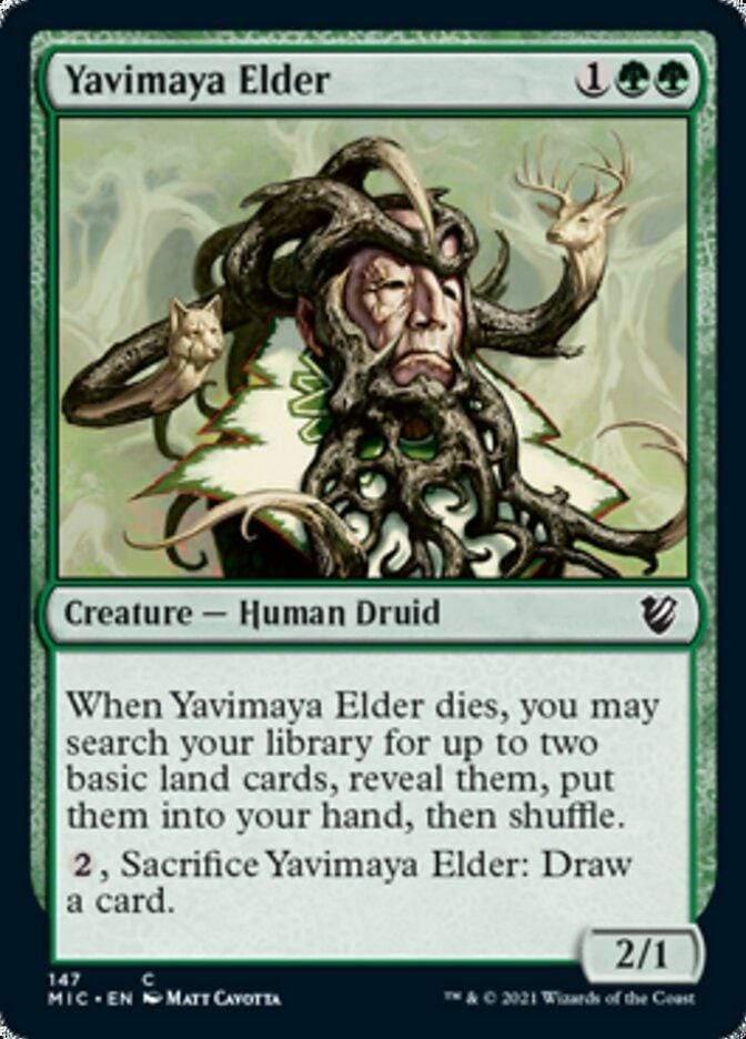 Magic: The Gathering MTG Single Yavimaya Elder [Innistrad: Midnight Hunt Commander]