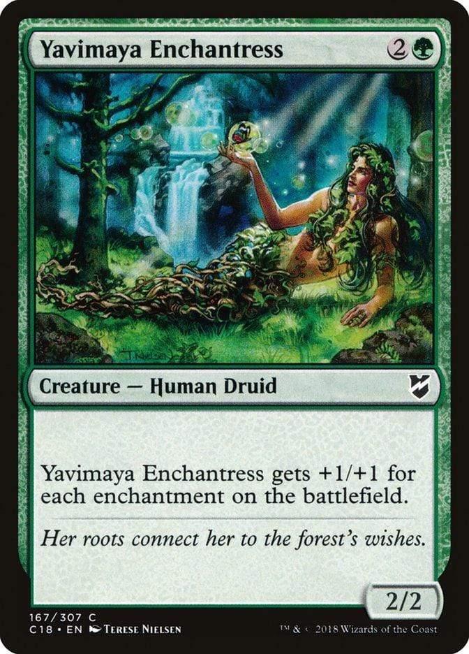 Magic: The Gathering MTG Single Yavimaya Enchantress [Commander 2018]