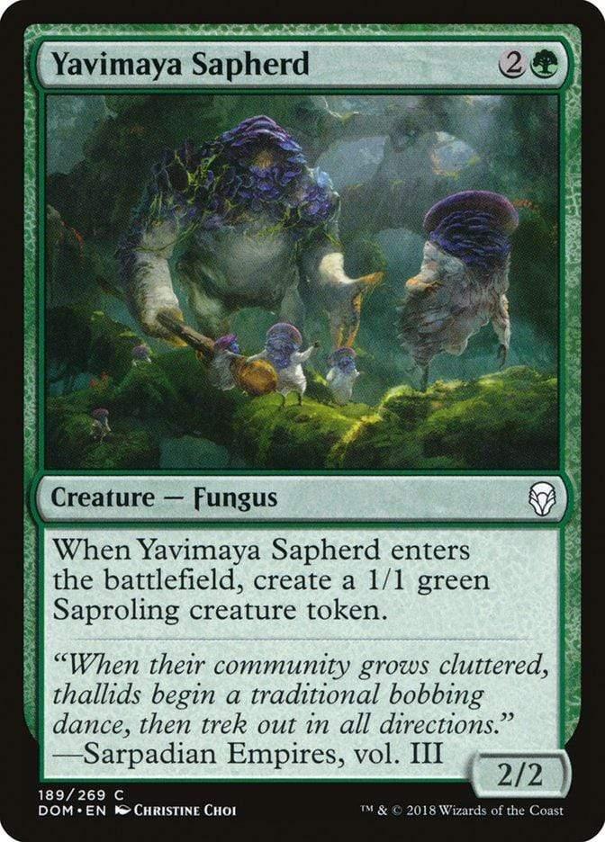 Magic: The Gathering MTG Single Yavimaya Sapherd [Dominaria]