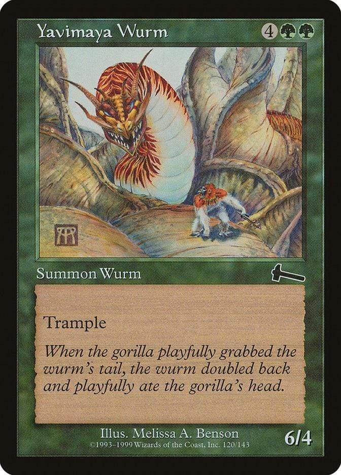 Magic: The Gathering MTG Single Yavimaya Wurm [Urza's Legacy]