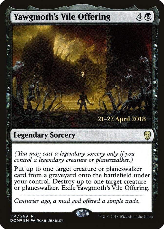 Magic: The Gathering MTG Single Yawgmoth's Vile Offering  [Dominaria Prerelease Promos]