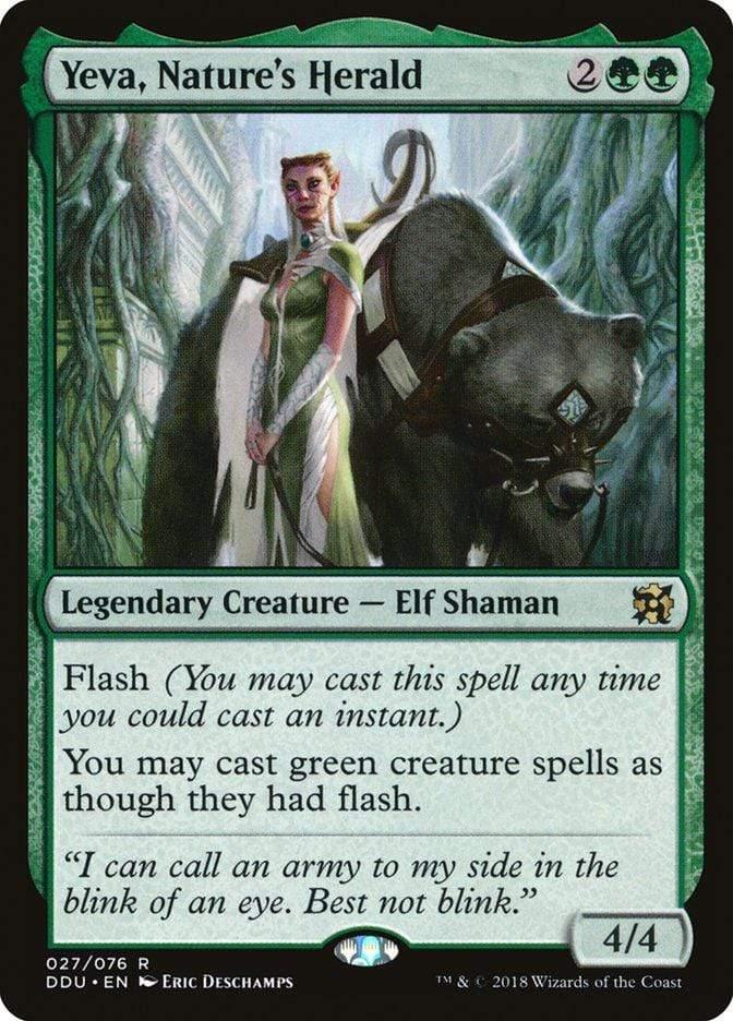 Magic: The Gathering MTG Single Yeva, Nature's Herald [Duel Decks: Elves vs. Inventors]