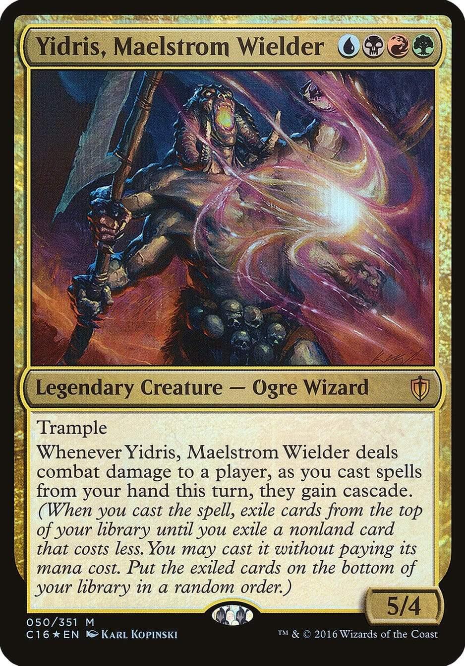 Magic: The Gathering MTG Single Yidris, Maelstrom Wielder (Oversized) [Commander 2016 Oversized]
