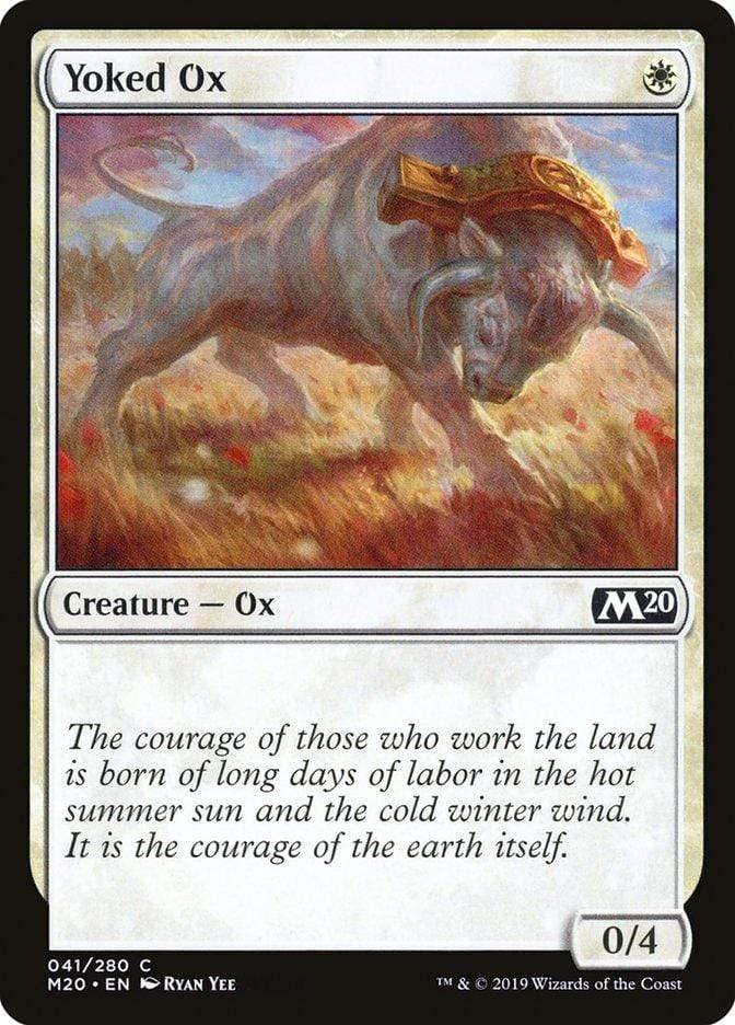 Magic: The Gathering MTG Single Yoked Ox [Core Set 2020]