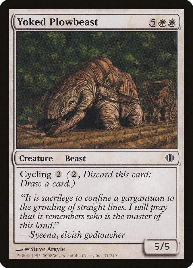 Magic: The Gathering MTG Single Yoked Plowbeast [Shards of Alara]