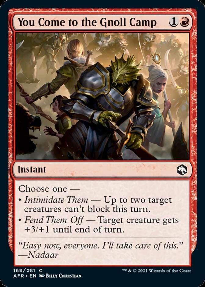 Magic: The Gathering MTG Single You Come to the Gnoll Camp [Dungeons & Dragons: Adventures in the Forgotten Realms]