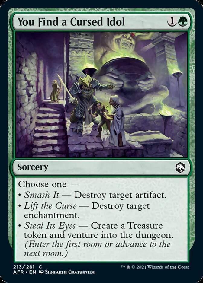 Magic: The Gathering MTG Single You Find a Cursed Idol [Dungeons & Dragons: Adventures in the Forgotten Realms]