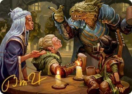 Magic: The Gathering MTG Single You Meet in a Tavern Art Card (Gold-Stamped Signature) [Dungeons & Dragons: Adventures in the Forgotten Realms Art Series]