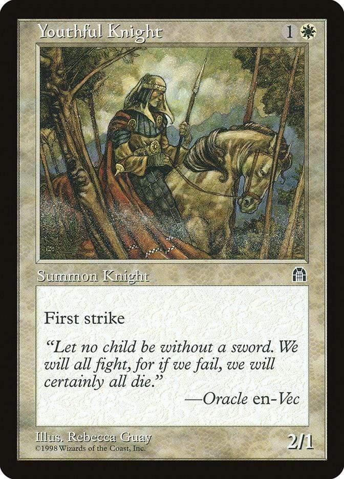 Magic: The Gathering MTG Single Youthful Knight [Stronghold]