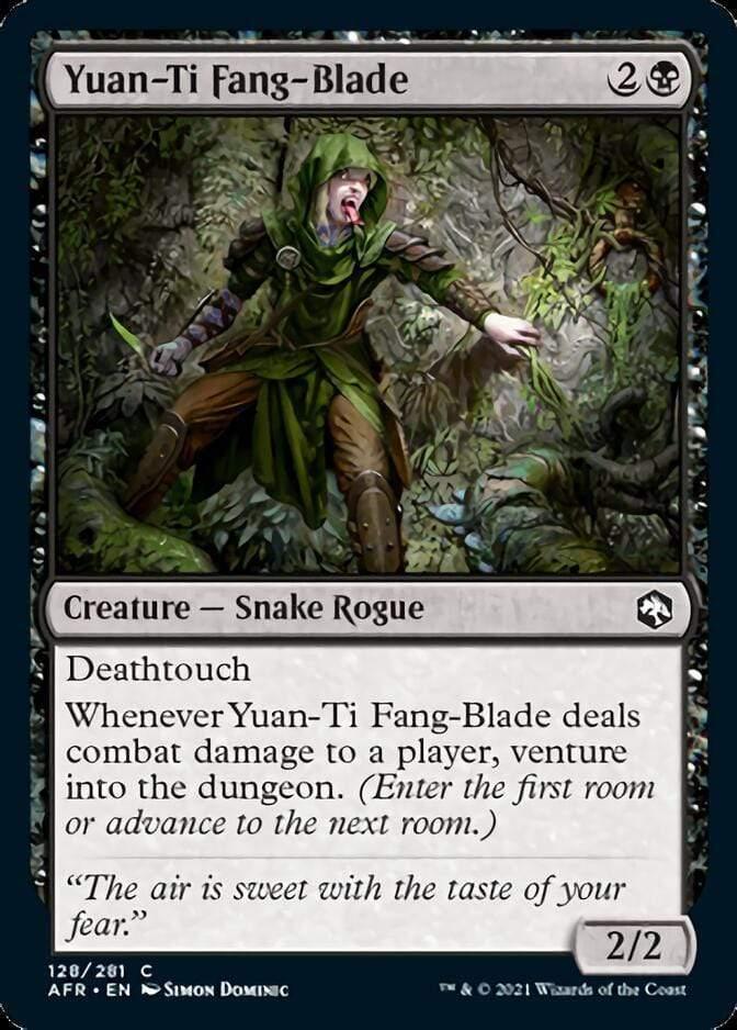 Magic: The Gathering MTG Single Yuan-Ti Fang-Blade [Dungeons & Dragons: Adventures in the Forgotten Realms]