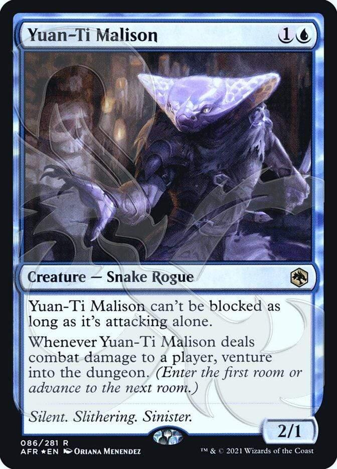 Magic: The Gathering MTG Single Yuan-Ti Malison (Ampersand Promo) [Dungeons & Dragons: Adventures in the Forgotten Realms Promos]