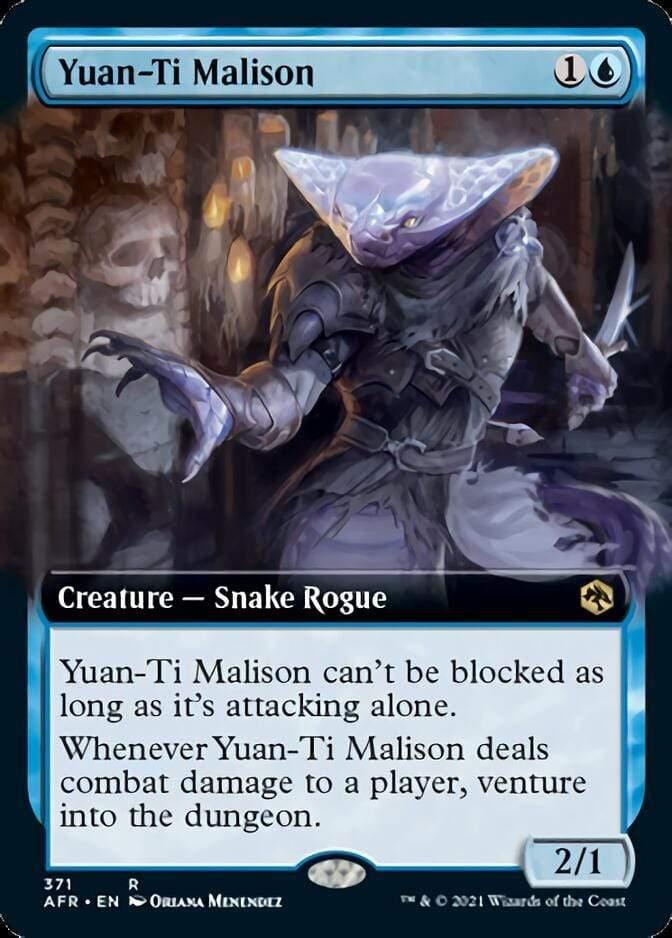 Magic: The Gathering MTG Single Yuan-Ti Malison (Extended) [Dungeons & Dragons: Adventures in the Forgotten Realms]
