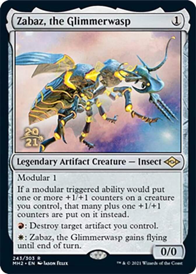 Magic: The Gathering MTG Single Zabaz, the Glimmerwasp [Modern Horizons 2 Prerelease Promos]