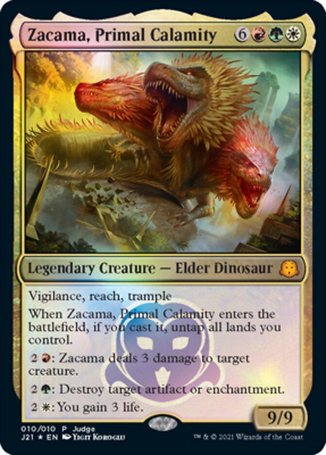 Magic: The Gathering MTG Single Zacama, Primal Calamity [Judge Gift Cards 2021]