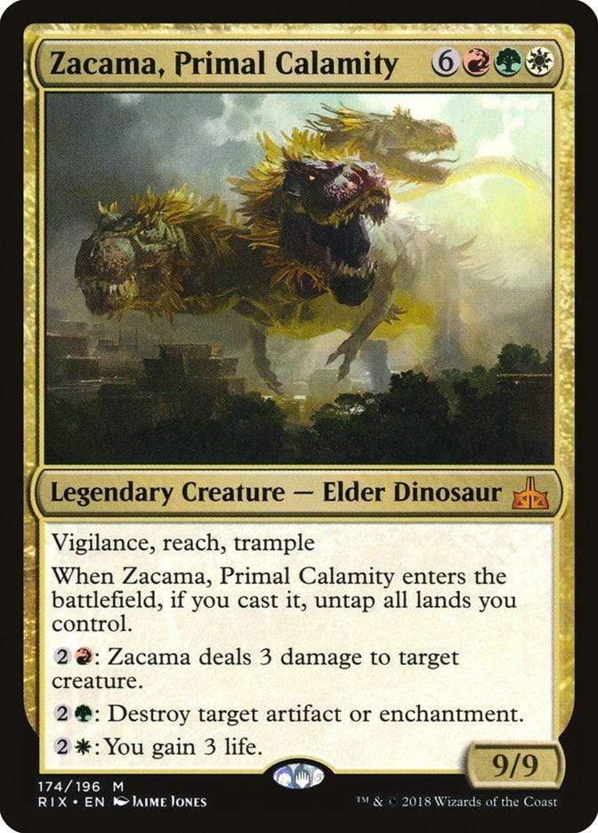 Magic: The Gathering MTG Single Zacama, Primal Calamity [Rivals of Ixalan]
