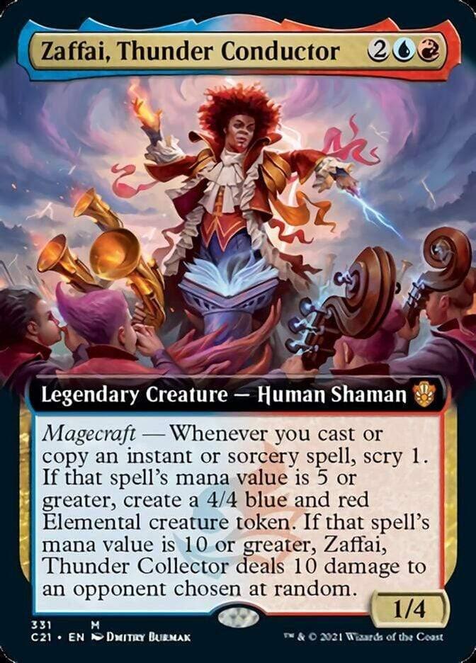 Magic: The Gathering MTG Single Zaffai, Thunder Conductor (Extended) [Commander 2021]