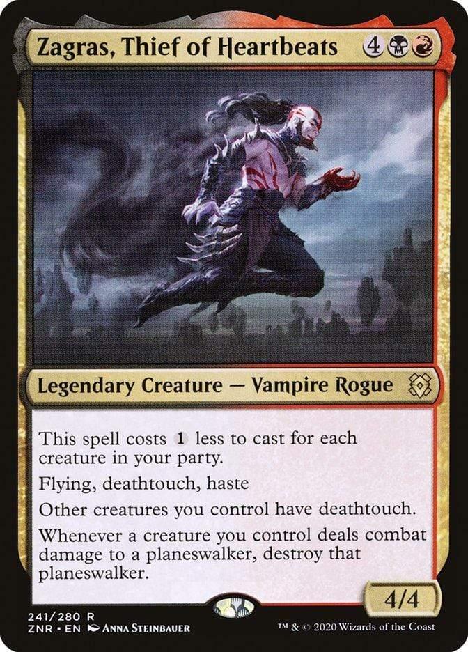 Magic: The Gathering MTG Single Zagras, Thief of Heartbeats [Zendikar Rising]
