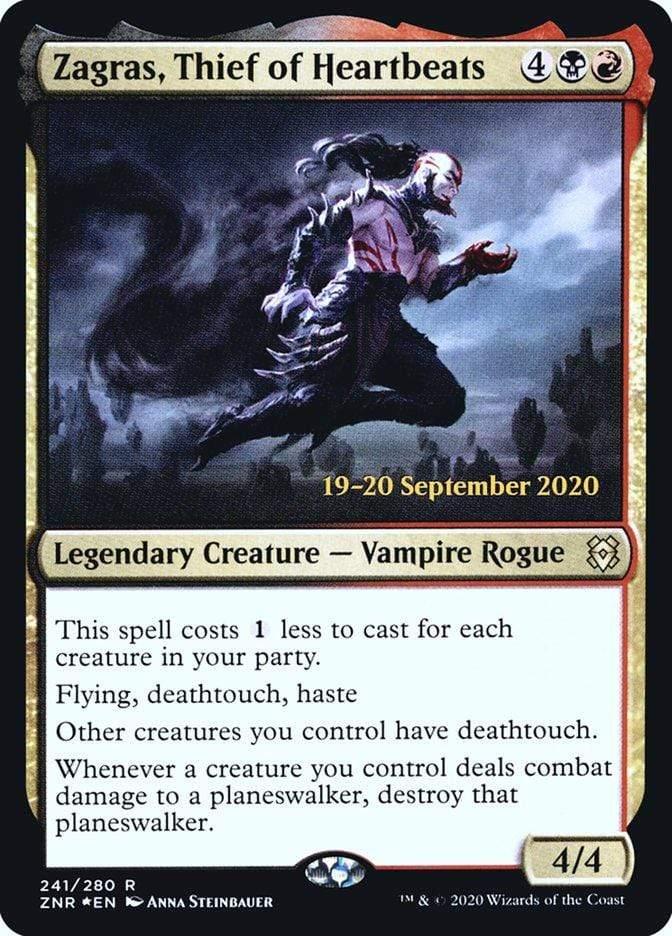 Magic: The Gathering MTG Single Zagras, Thief of Heartbeats [Zendikar Rising Prerelease Promos]
