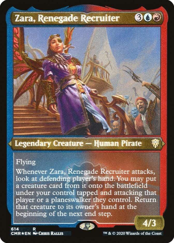 Magic: The Gathering MTG Single Zara, Renegade Recruiter [Commander Legends Etched]
