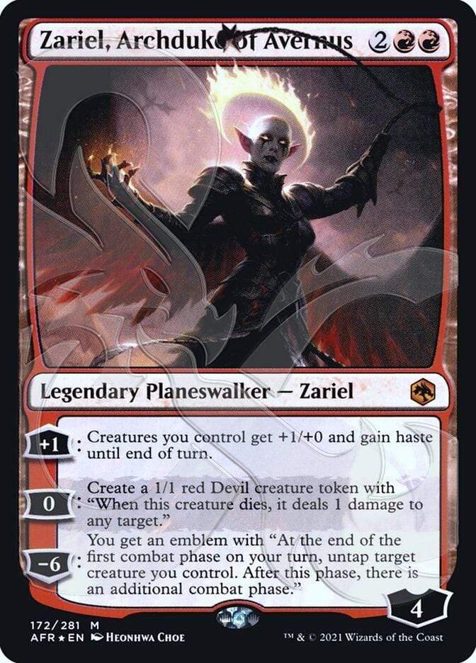 Magic: The Gathering MTG Single Zariel, Archduke of Avernus (Ampersand Promo) [Dungeons & Dragons: Adventures in the Forgotten Realms Promos]
