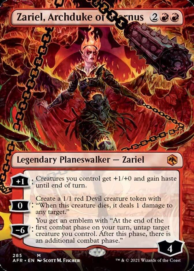 Magic: The Gathering MTG Single Zariel, Archduke of Avernus (Extended) [Dungeons & Dragons: Adventures in the Forgotten Realms]