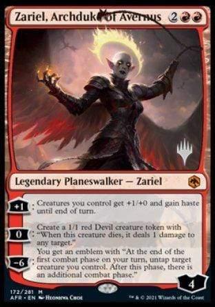 Magic: The Gathering MTG Single Zariel, Archduke of Avernus (Promo Pack) [Dungeons & Dragons: Adventures in the Forgotten Realms Promos]
