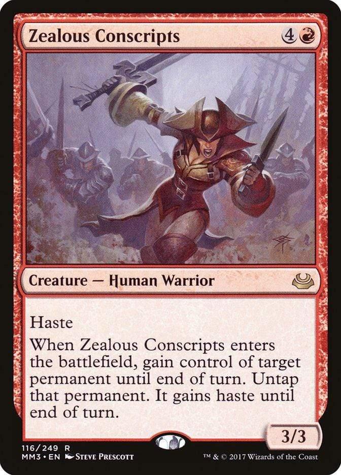 Magic: The Gathering MTG Single Zealous Conscripts [Modern Masters 2017]