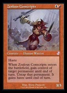 Magic: The Gathering MTG Single Zealous Conscripts (Timeshifted) [Time Spiral Remastered]