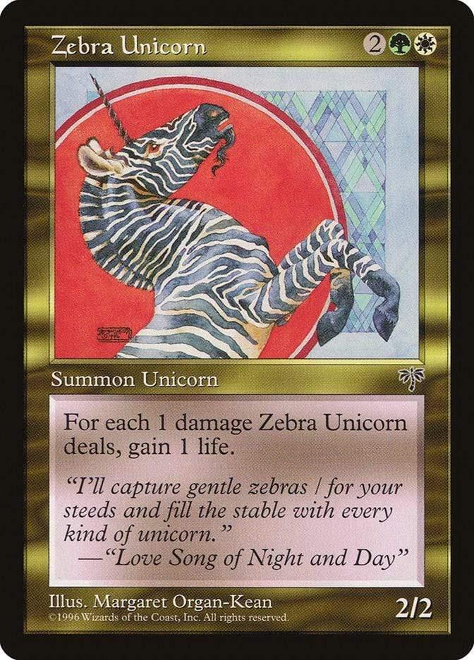 Magic: The Gathering MTG Single Zebra Unicorn [Mirage]