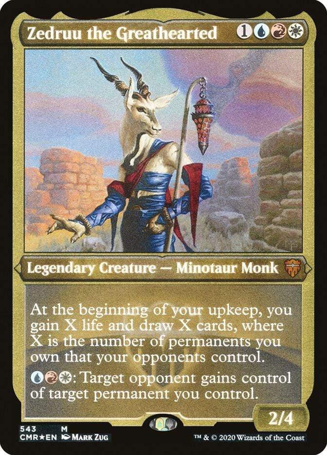 Magic: The Gathering MTG Single Zedruu the Greathearted [Commander Legends Etched]