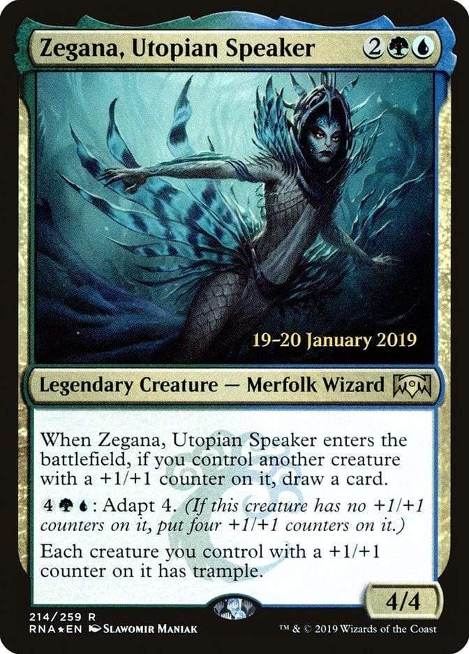 Magic: The Gathering MTG Single Zegana, Utopian Speaker [Ravnica Allegiance Prerelease Promos]