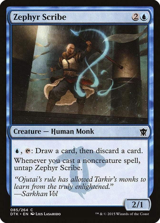 Magic: The Gathering MTG Single Zephyr Scribe [Dragons of Tarkir]